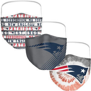 Face Mask (3) NFL New England Patriots